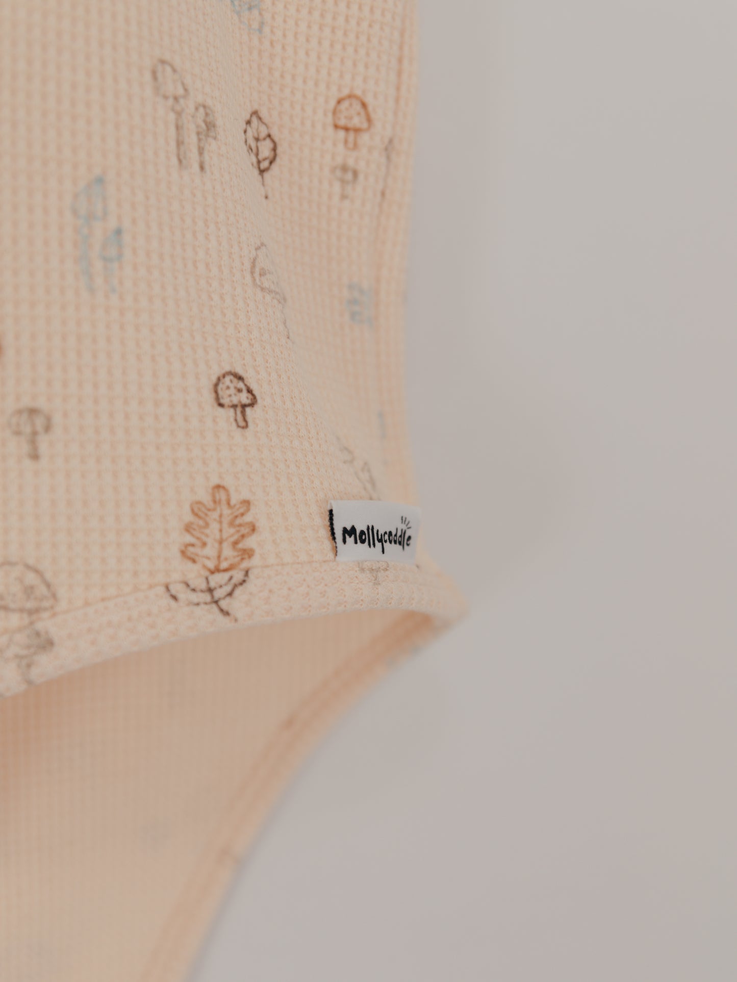 The Aspen - Mushroom Waffle Adult Onesie