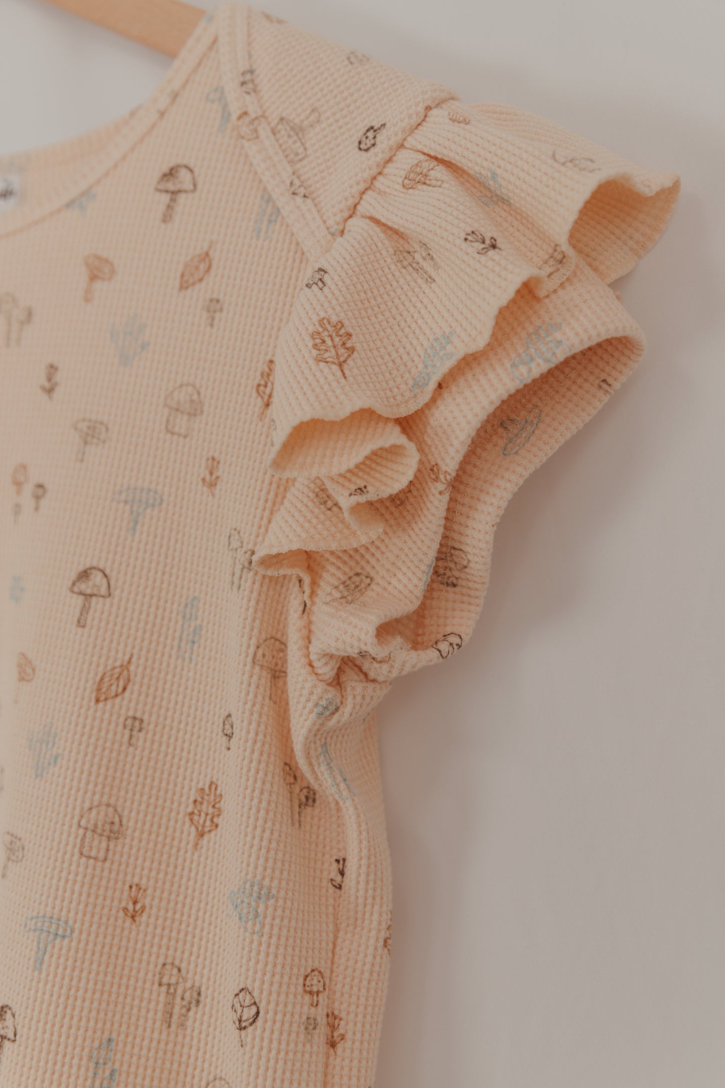 The Aspen - Mushroom Waffle Adult Onesie