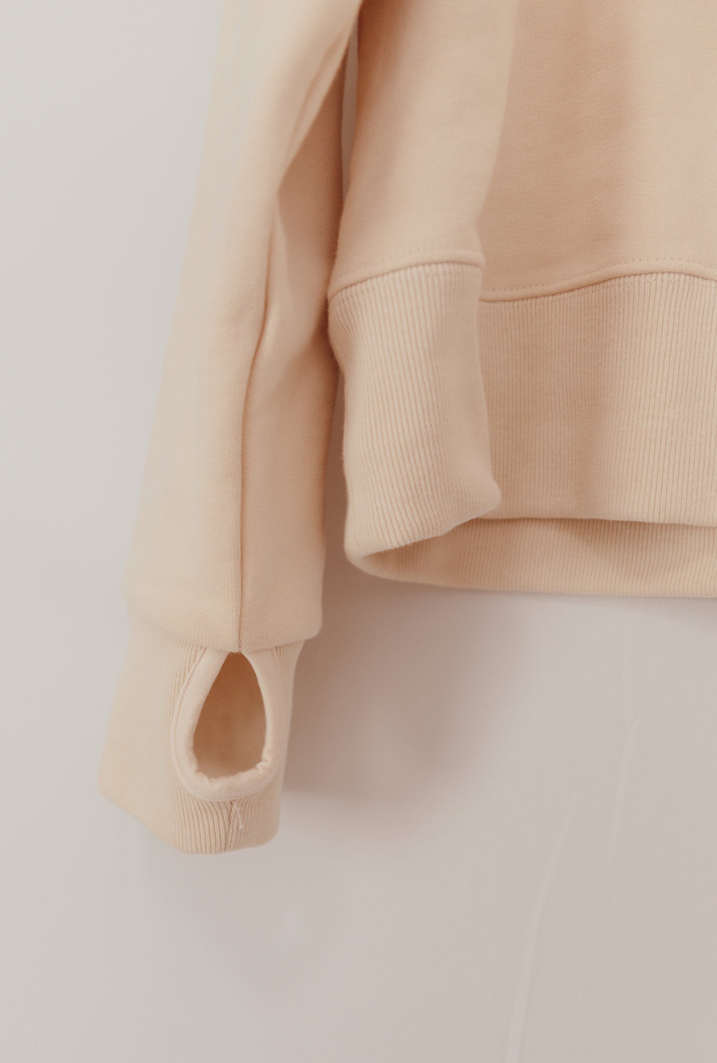 The Theo -  Beige Teddy Bear Sweatshirt