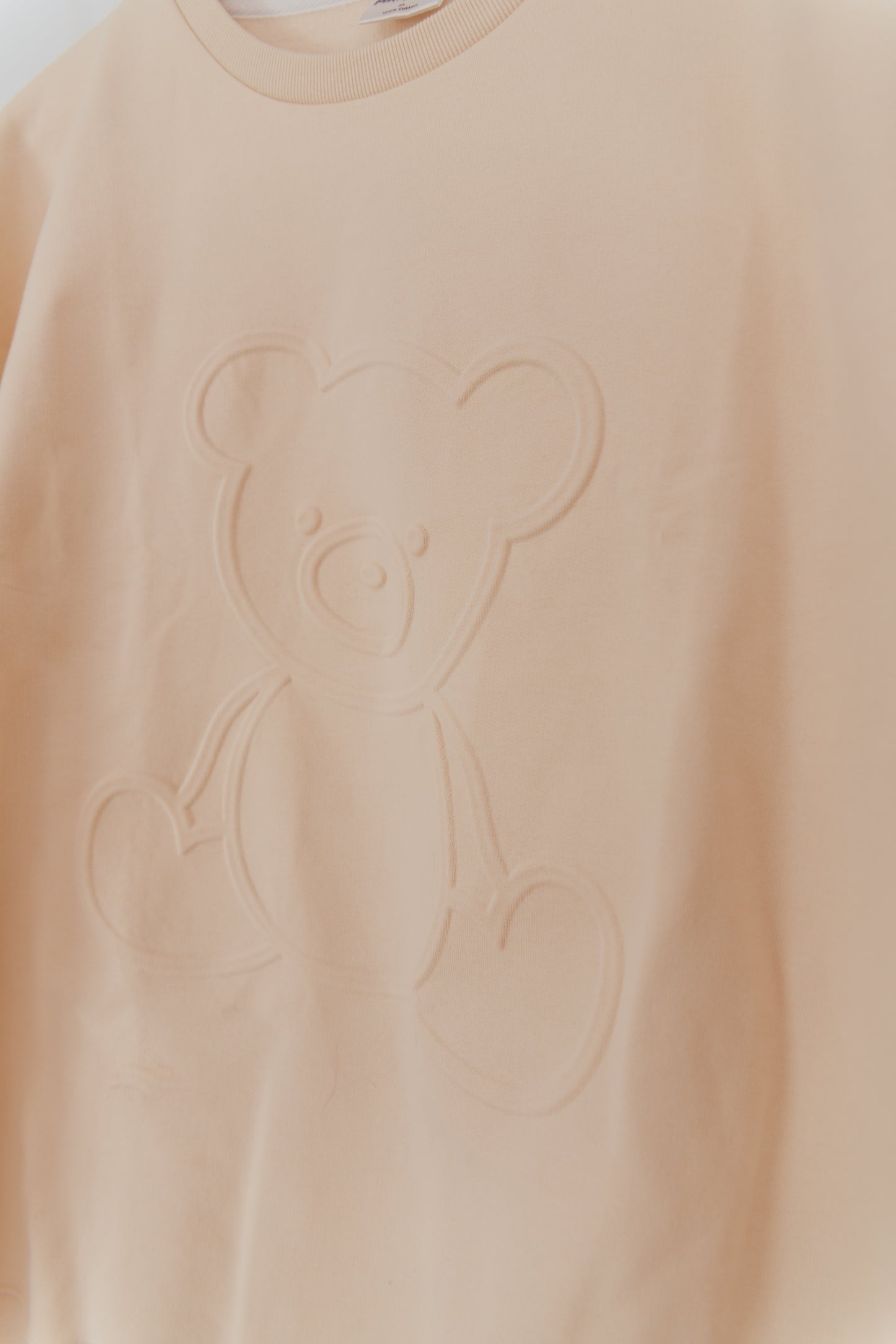 The Theo -  Beige Teddy Bear Sweatshirt