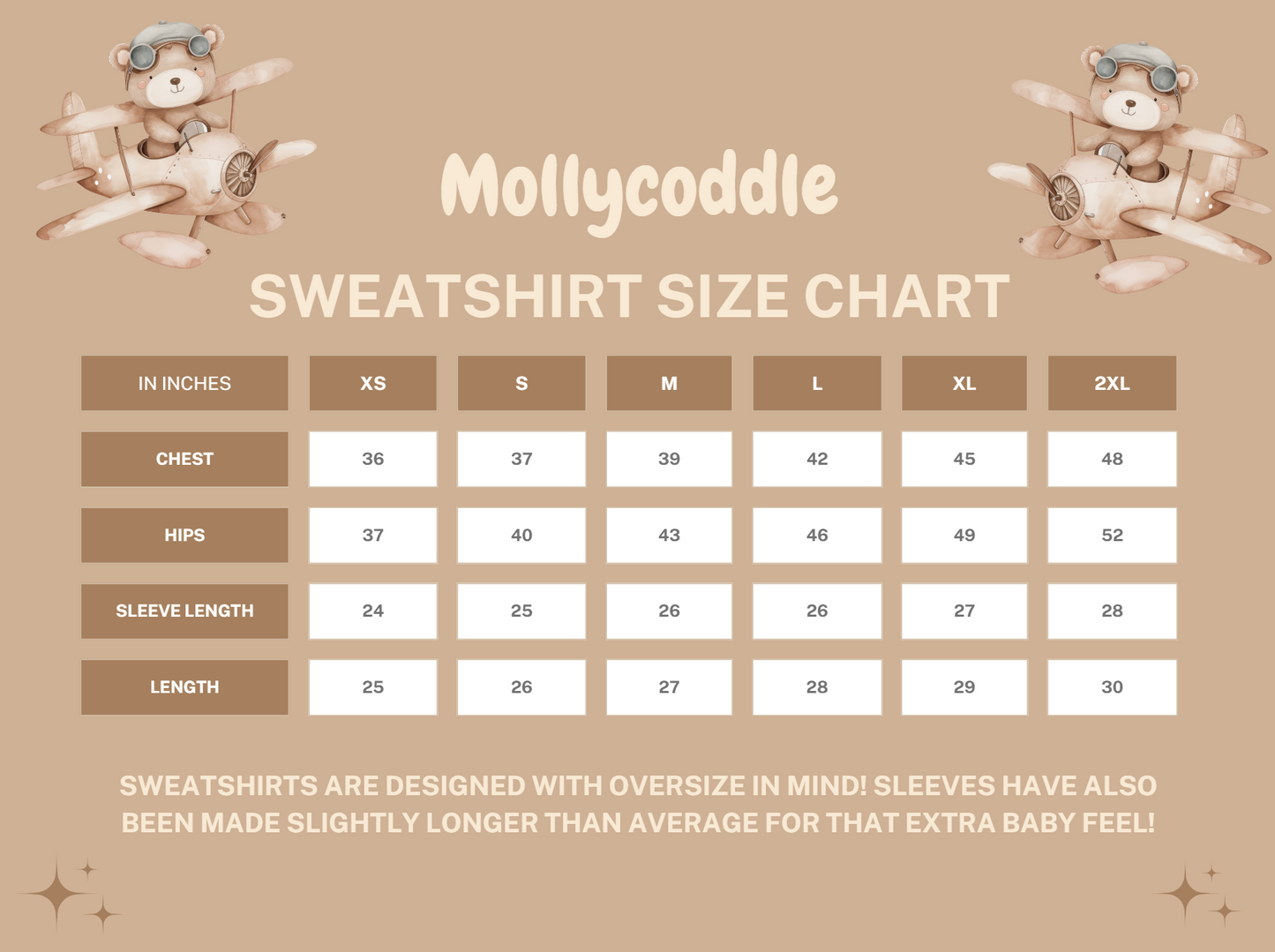 The Theo -  Beige Teddy Bear Sweatshirt